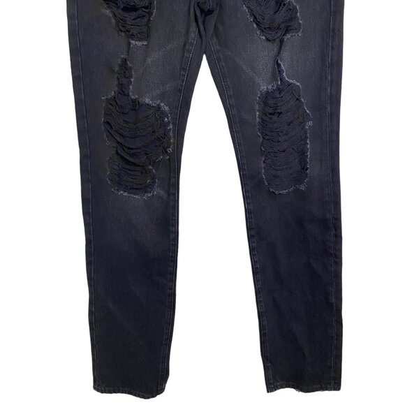 Frame men’s L’ Homme slim distressed‎ denim black jeans size 29 NEW - Picture 6 of 7